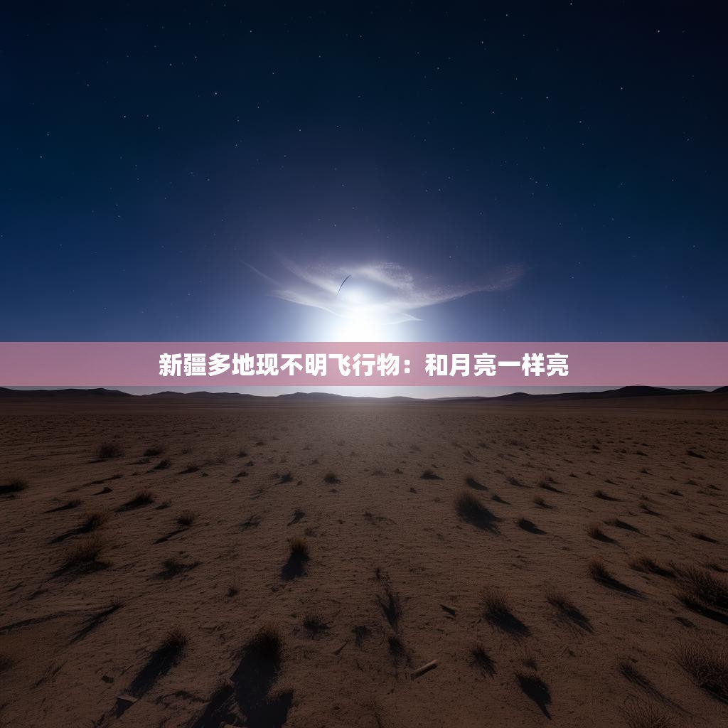 新疆多地现不明飞行物：与月亮齐辉