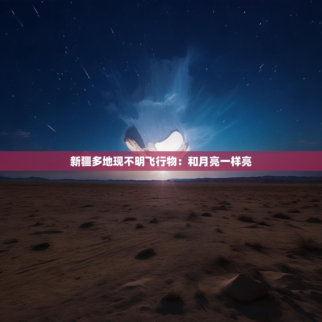 新疆夜空中的神秘飞行物