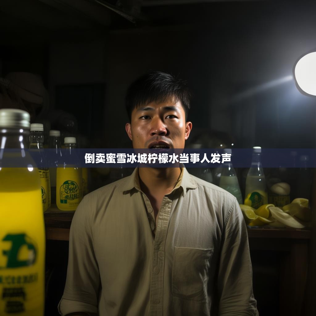 倒卖蜜雪冰城柠檬水当事人发声