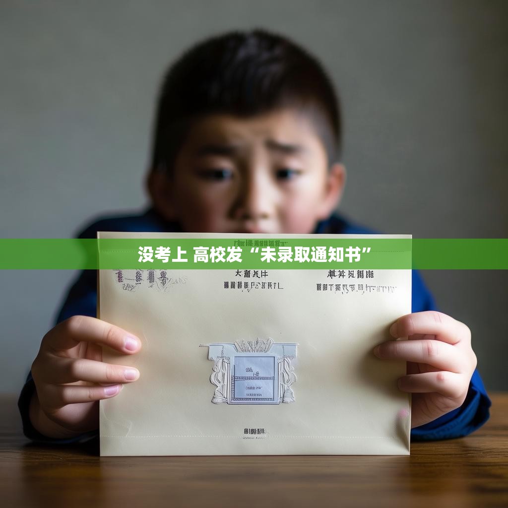 没考上 高校发“未录取通知书”